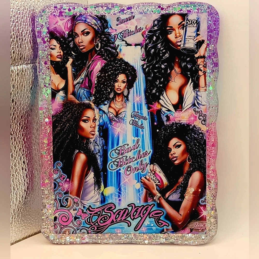 Make up Tray or Jewelry Tray Resin Art
